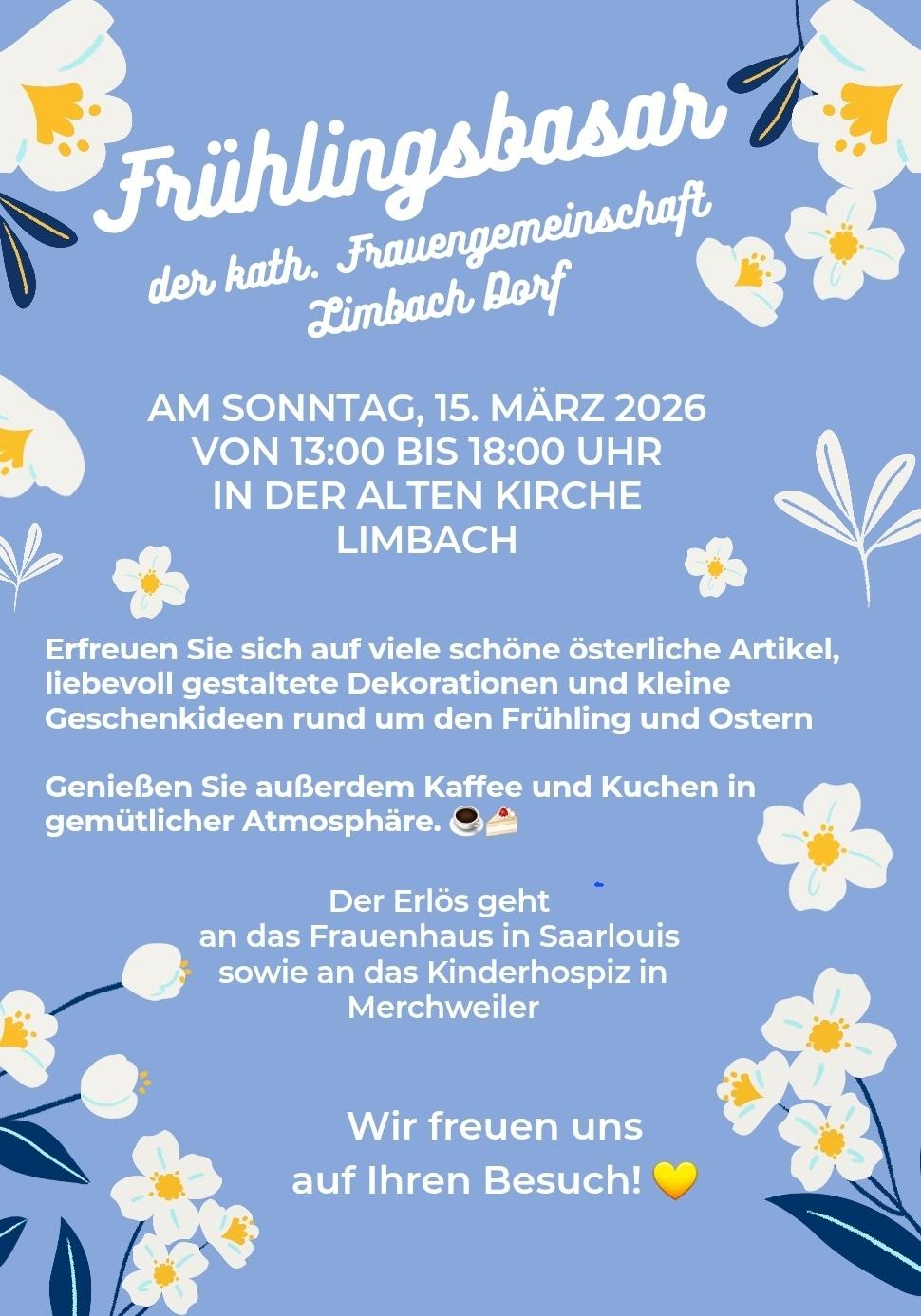 Einladung zum Frühlingsbasar
