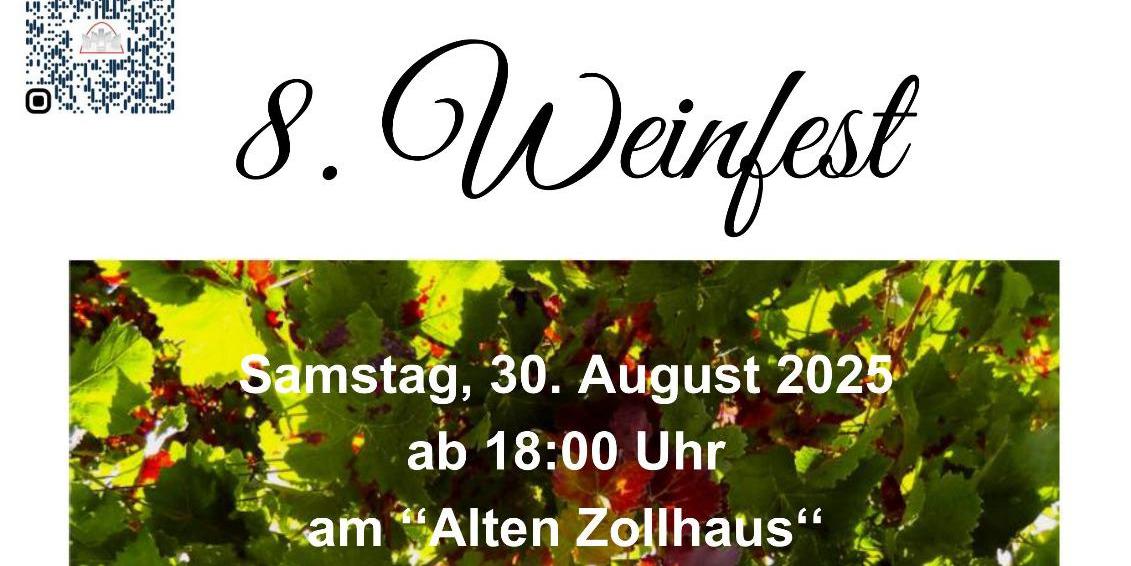 Einladung Weinfest Orgelbauförderverein St. Stephanus