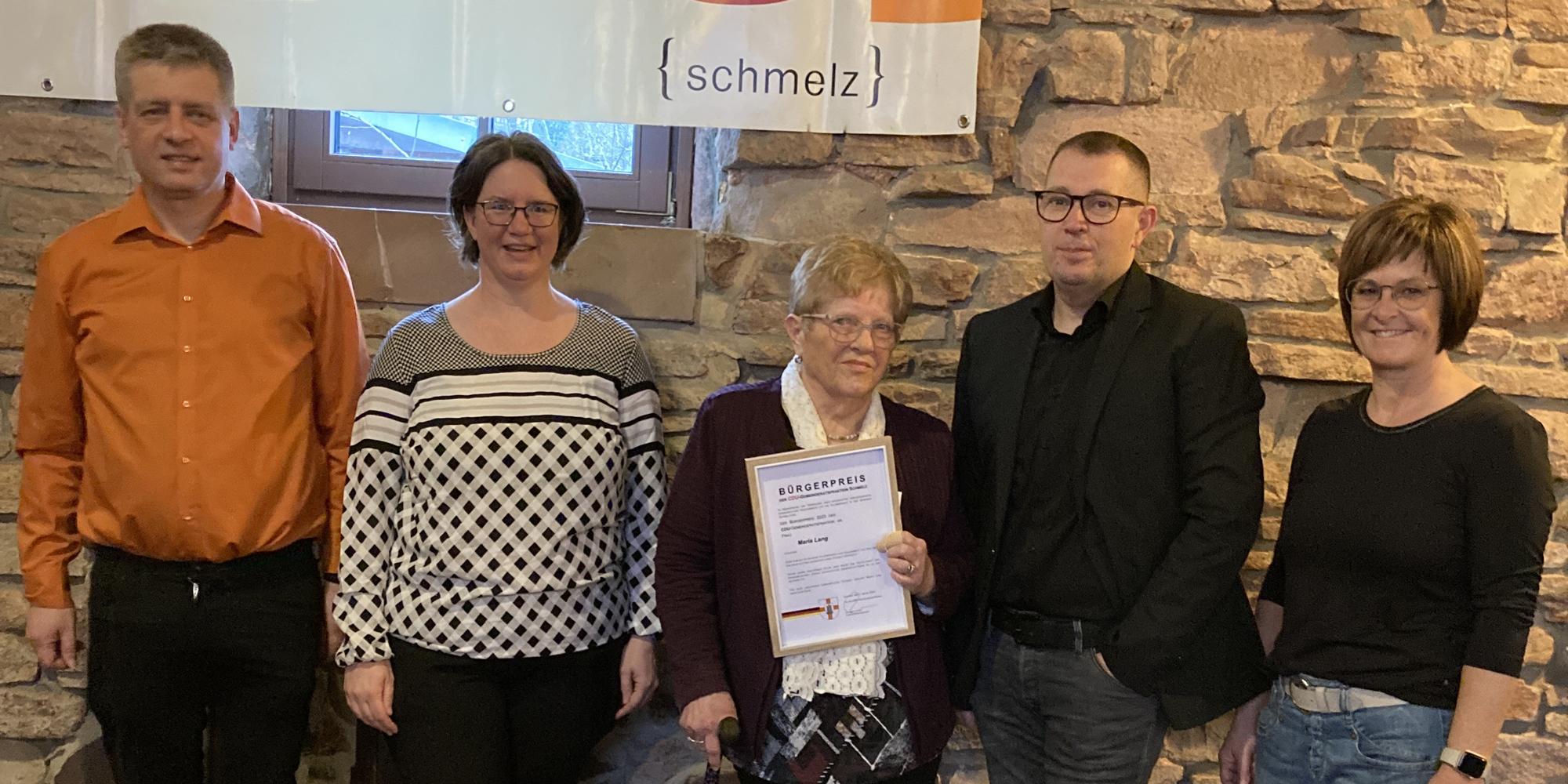 v.l.n.r.: Dirk und Ramona Trotzki, Maria und Thomas Lang, Dr. Katharina Hilker