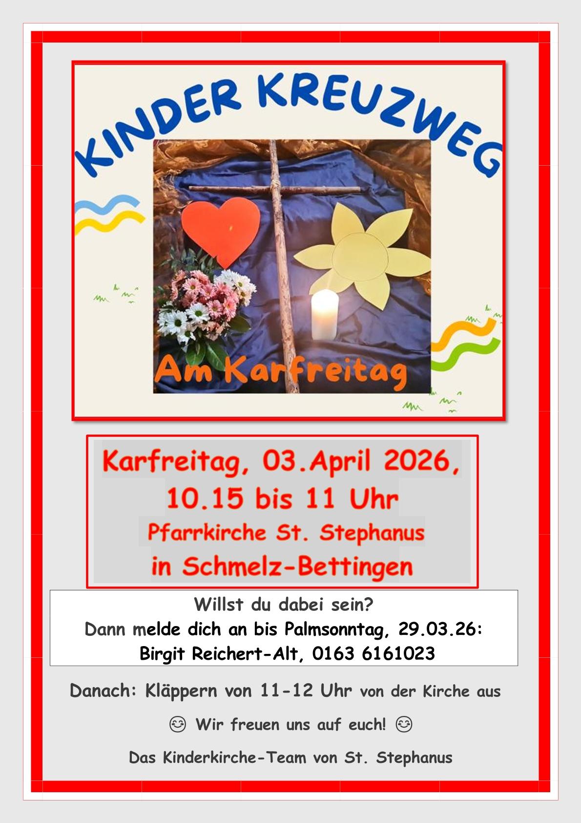 Einladung zum Kinderkreuzweg