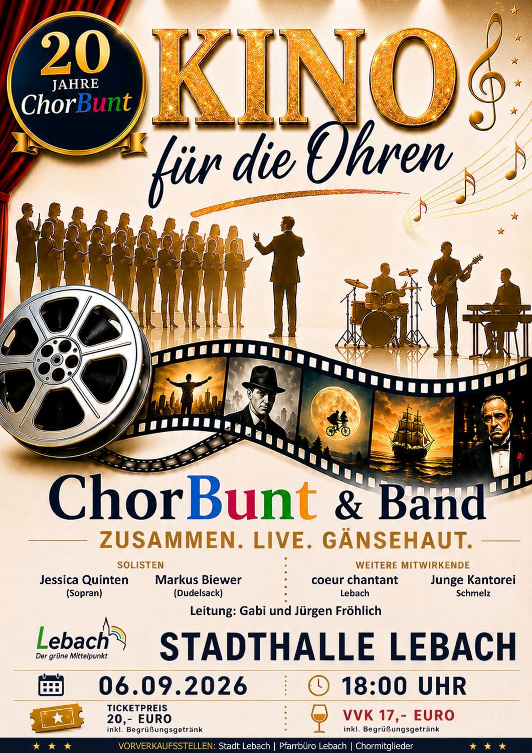 '20 Jahre ChorBunt' - Kino für die Ohren