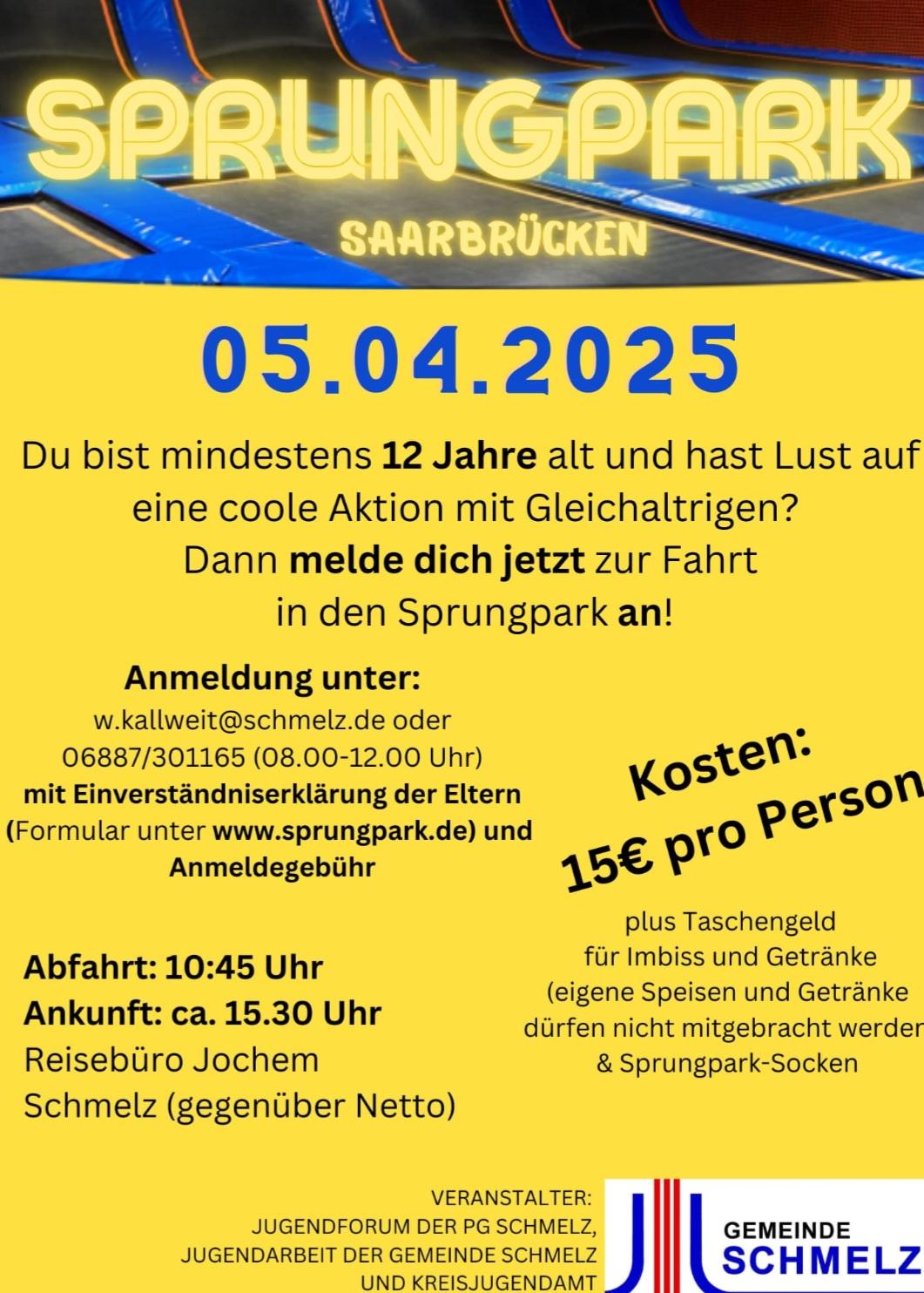 Einladung Sprungpark Saarbrücken