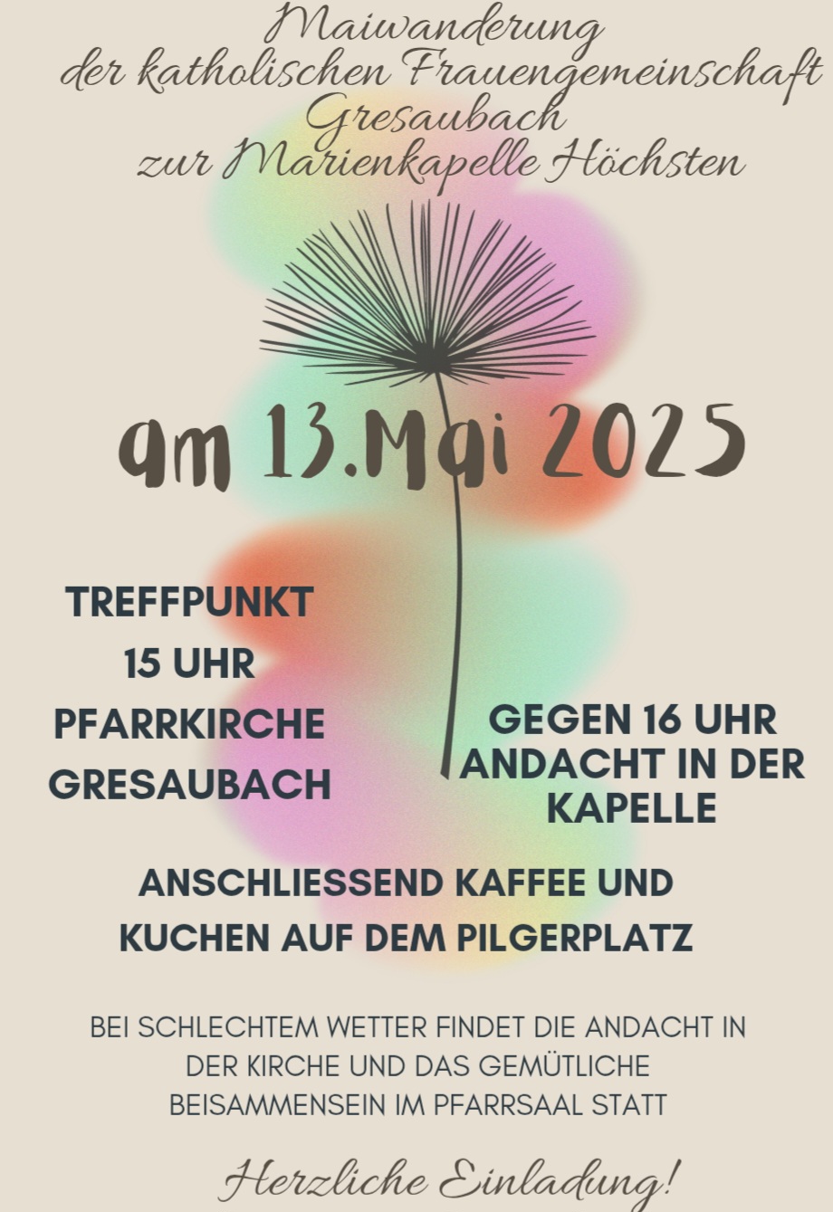 Maiwanderung der katholischen Frauengemeinschaft nach Höchsten