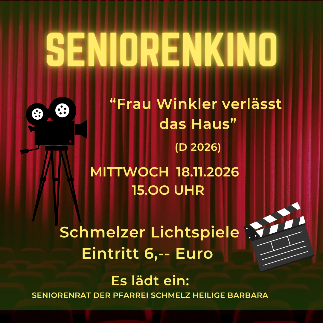 Seniorenkino 11 26 Der Seniorenrat lädt zum Seniorenkino ein